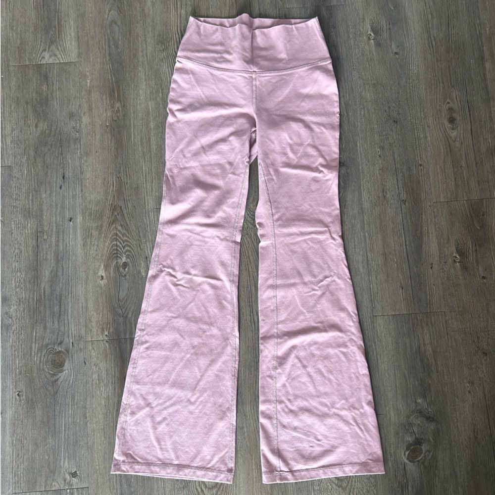 TNA Pink Flared cheeky leggings